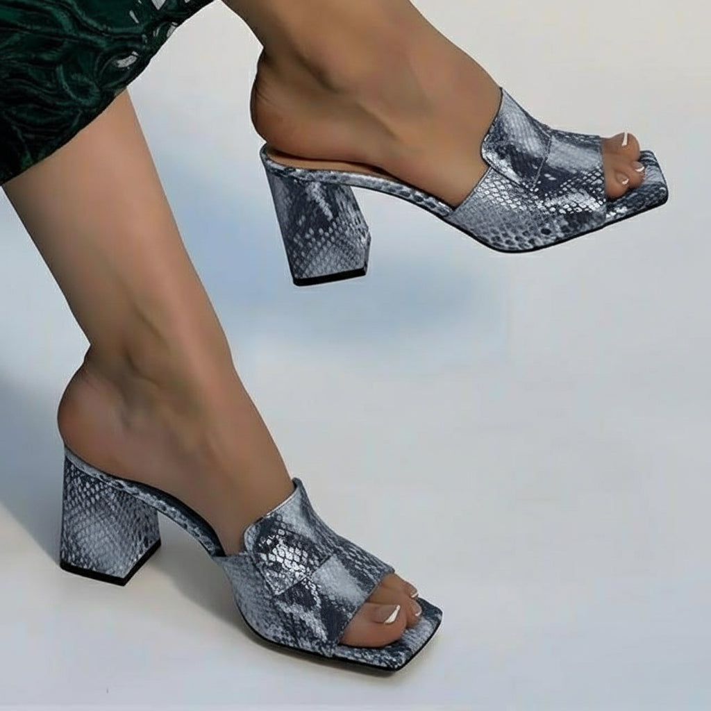 Woman's Medium Leather Multi-Color Sandal