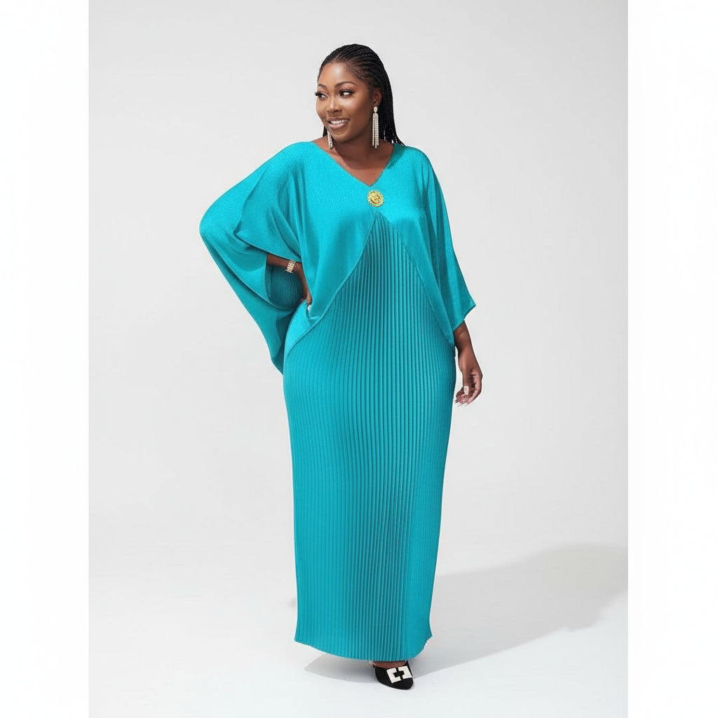 African Boubou Robe Ankara Dashiki Loose Maxi Dress