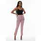 Elegant High Waist Cropped Work Pants