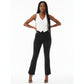 Elegant High Waist Cropped Work Pants