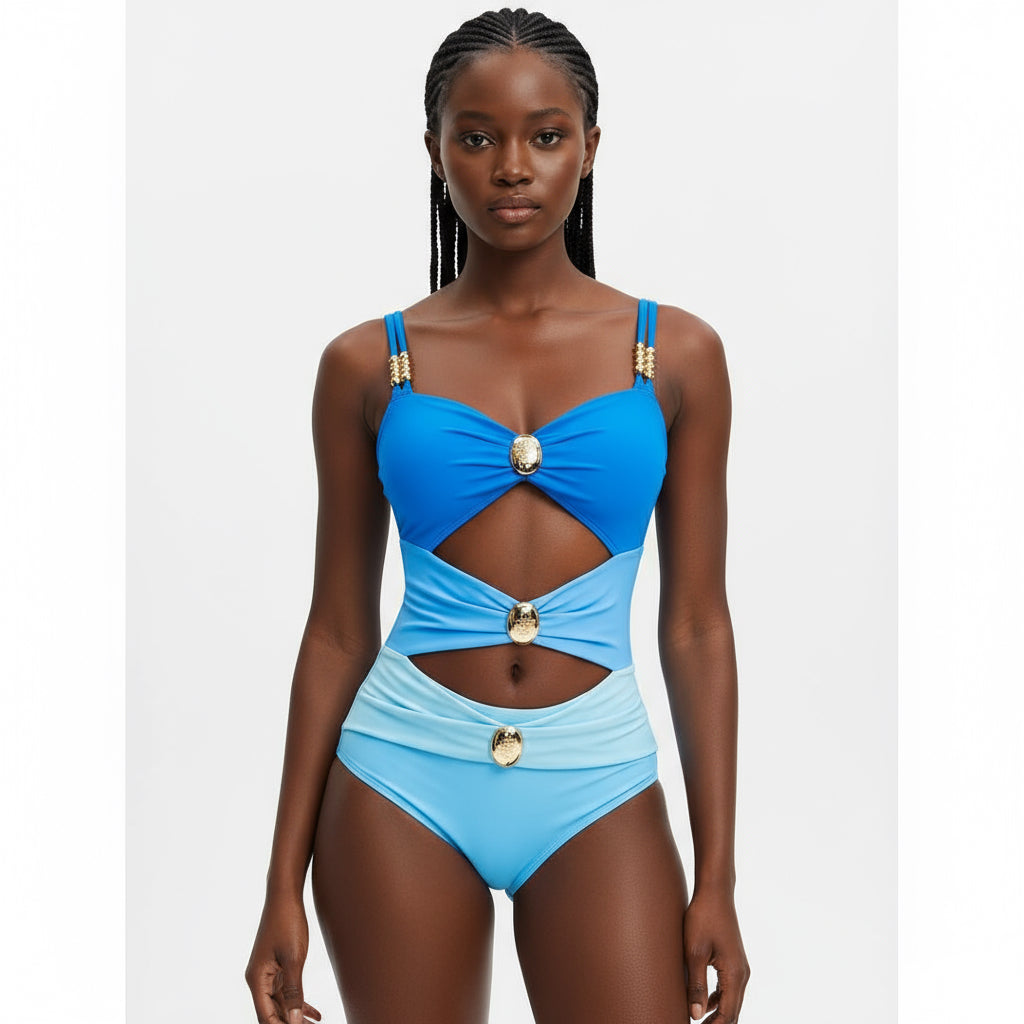 Three-Color Sexy One-Piece Swimsuit Bathing Suit