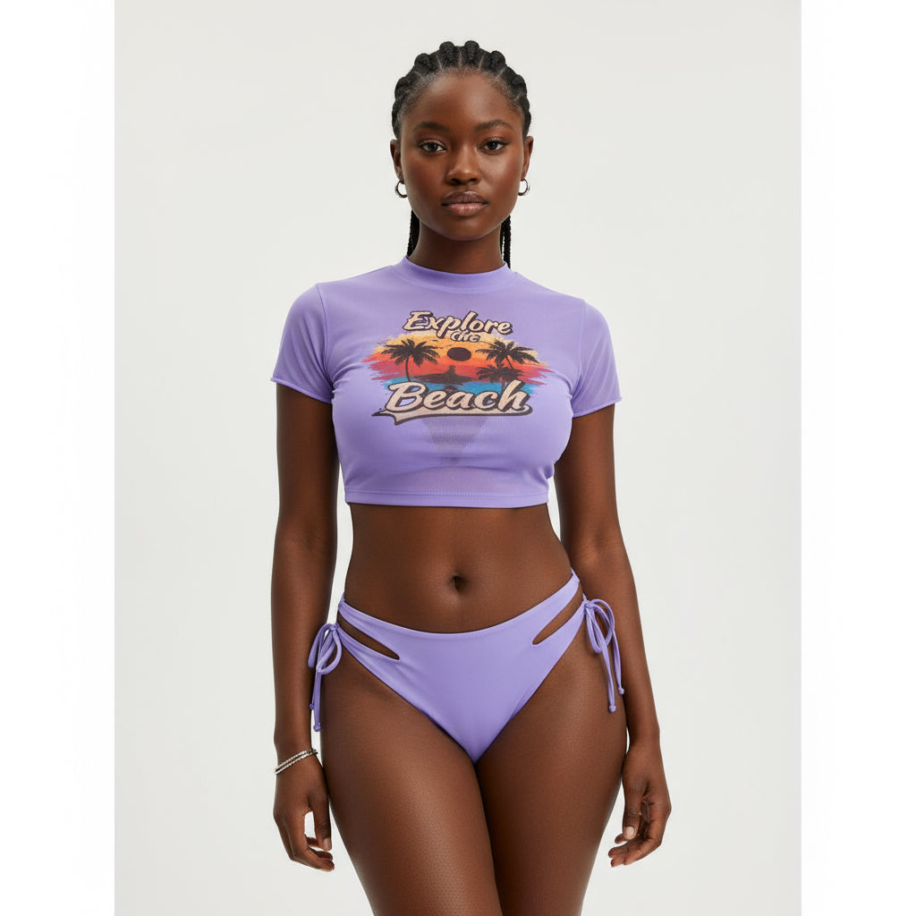 Mesh Bathing Suit for Women Swimwear Bikinis Set