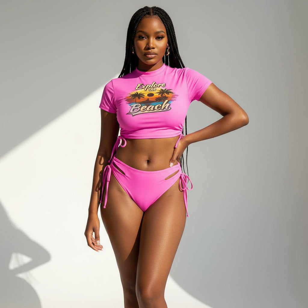 Mesh Bathing Suit for Women Swimwear Bikinis Set