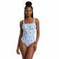 Coconut Tree Printed Strap Sexy Beach One Piece Swimsuit