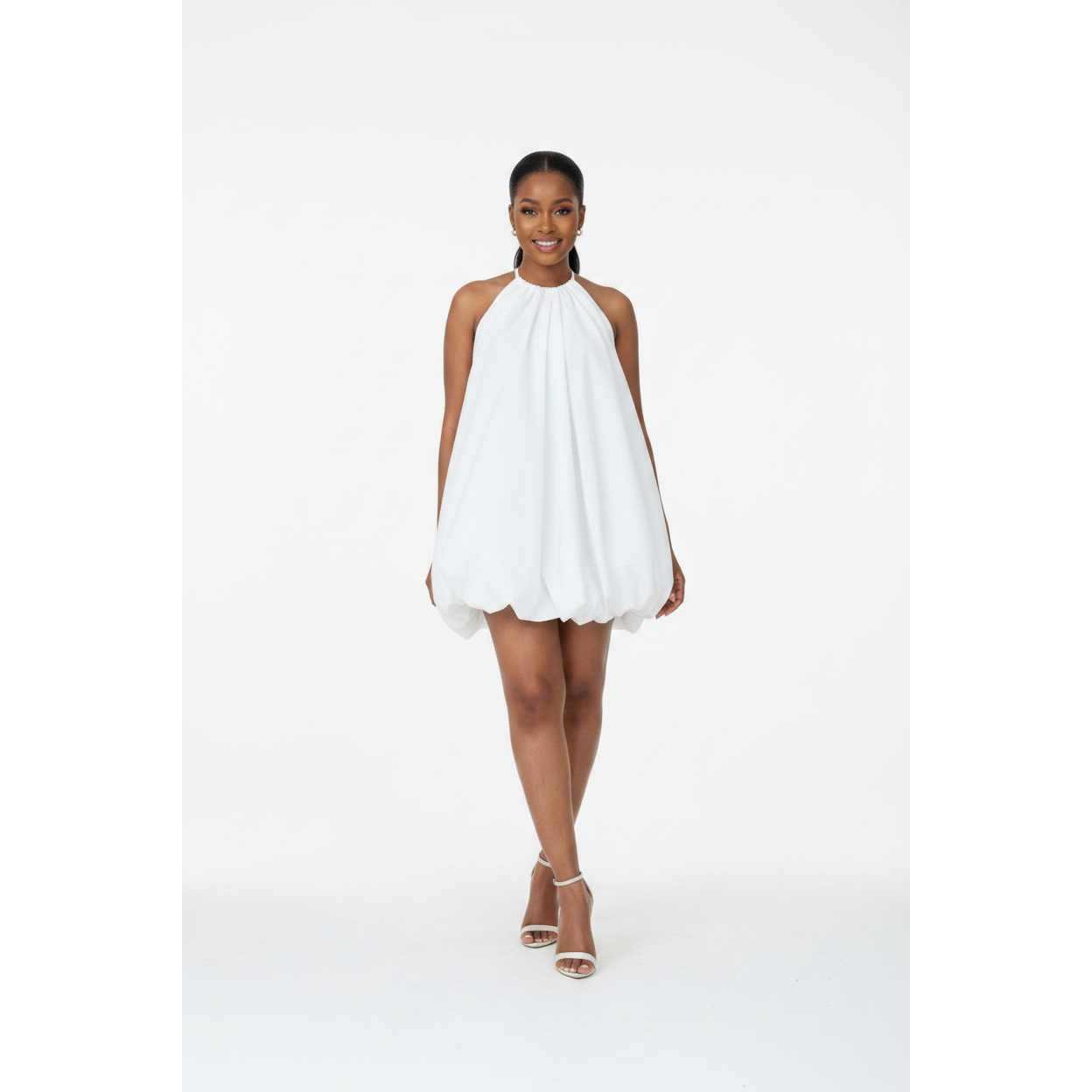 Sleeveless Chiffon Balloon Bubble Dress