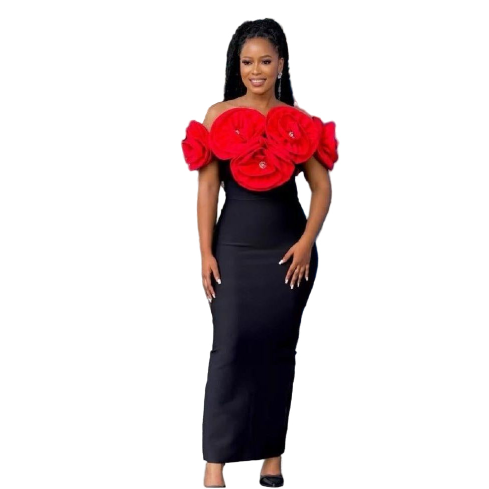 Elegant Off The Shoulder Cocktail Dress