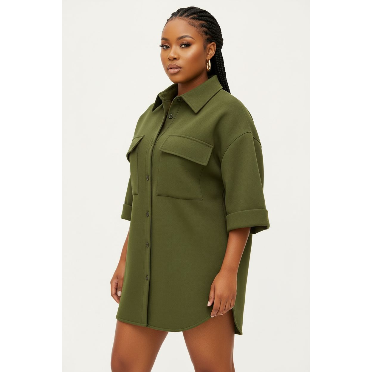 Frenchy Button-Up Longline Coat