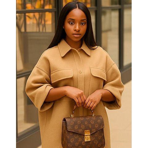 Frenchy Button-Up Longline Coat