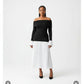 Off Shoulder Bottom Pleated Dress