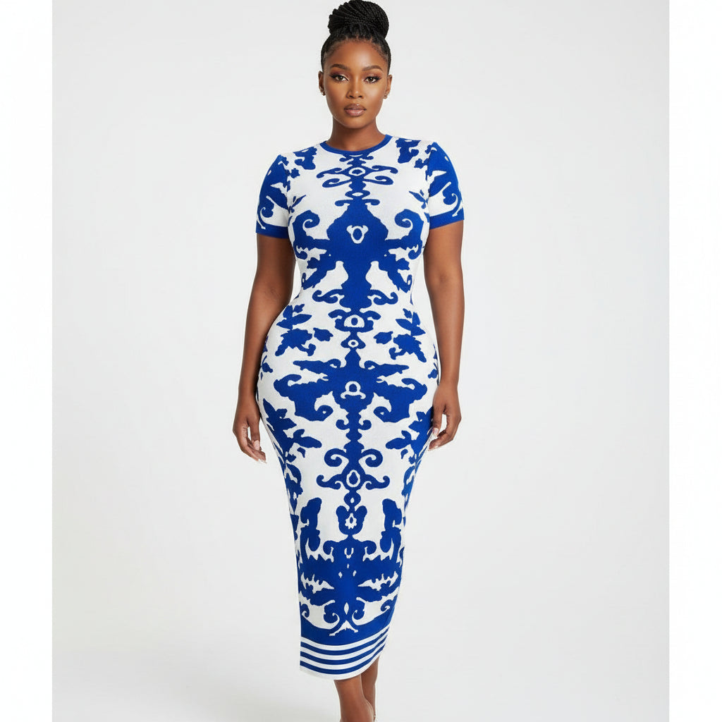 Beautiful Stylish A-Line Short Sleeve Dress