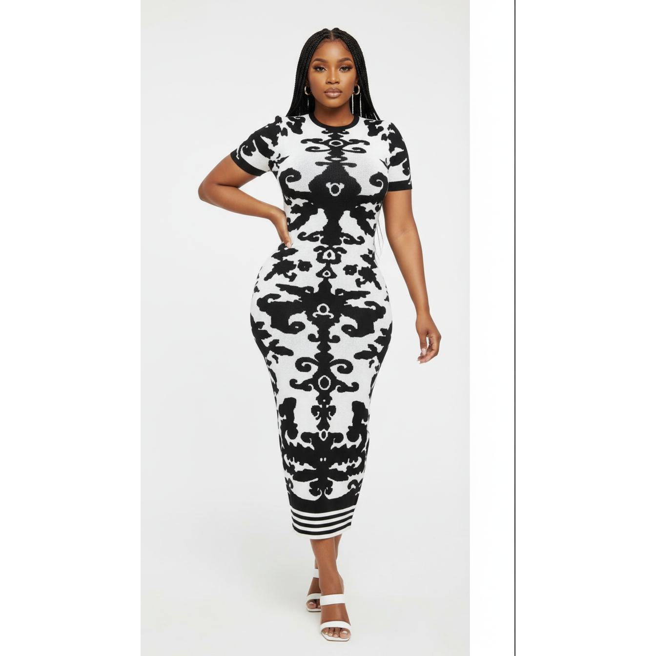 Beautiful Stylish A-Line Short Sleeve Dress