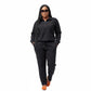 2 Piece Lounge Set with Zipper and Drawstring Waistband