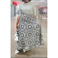 O-Neck Long Sleeve Maxi Ankara Dress.