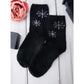 Women's High Socks with Print Warm Soft Wool