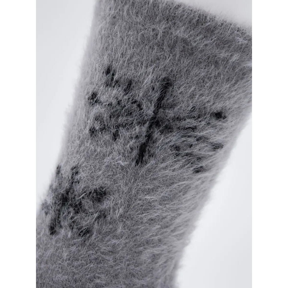 Women's High Socks with Print Warm Soft Wool