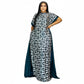 African Dashiki Abaya Print Design Loose Long Dress