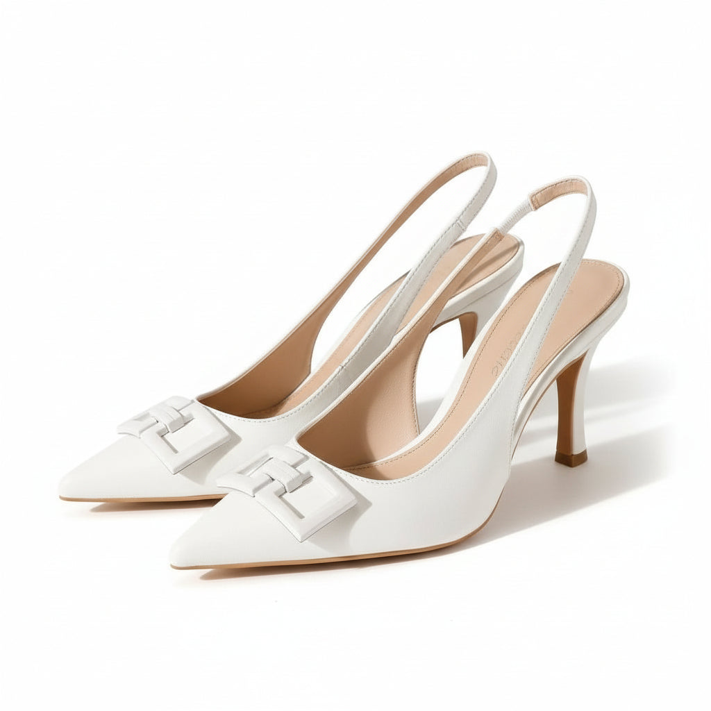 Women's Pointed Toe Slingback Heels