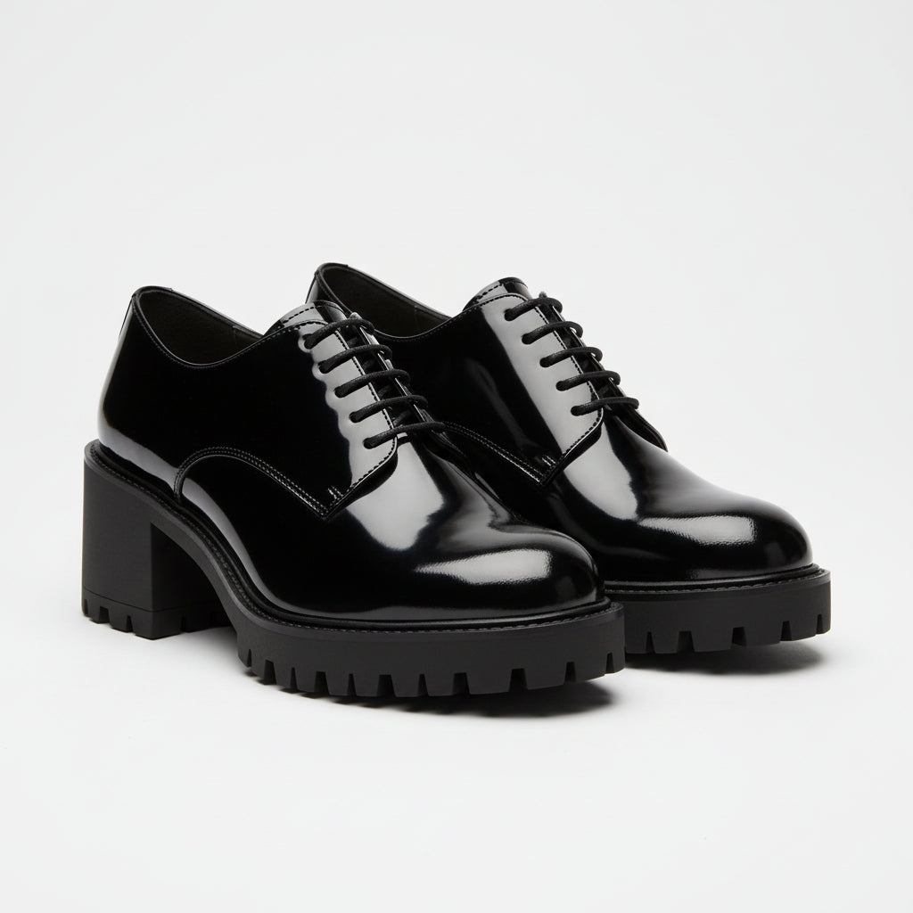 Gothic Rock Gladiator Platform Block High Heels Pumps