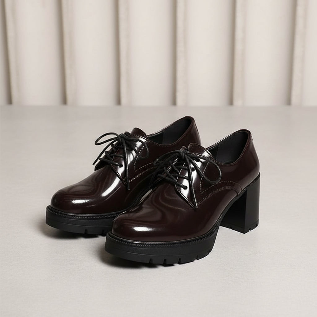 Gothic Rock Gladiator Platform Block High Heels Pumps