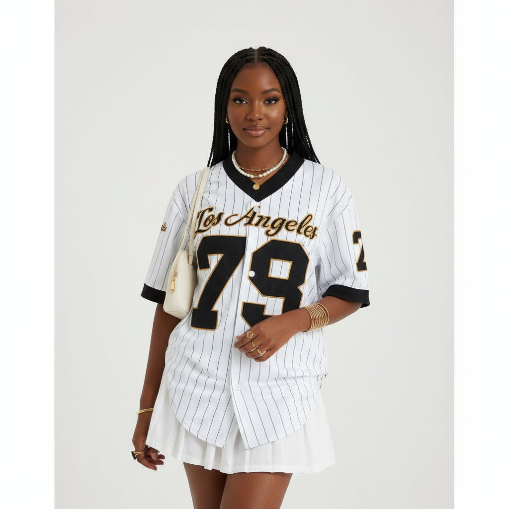 Striped Patchwork Graphic Tees T-Shirt