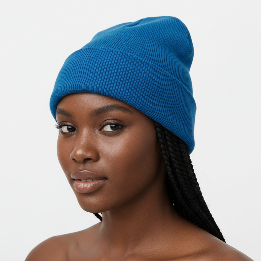 Unisex Winter New Big Head Wool Knitted Hat