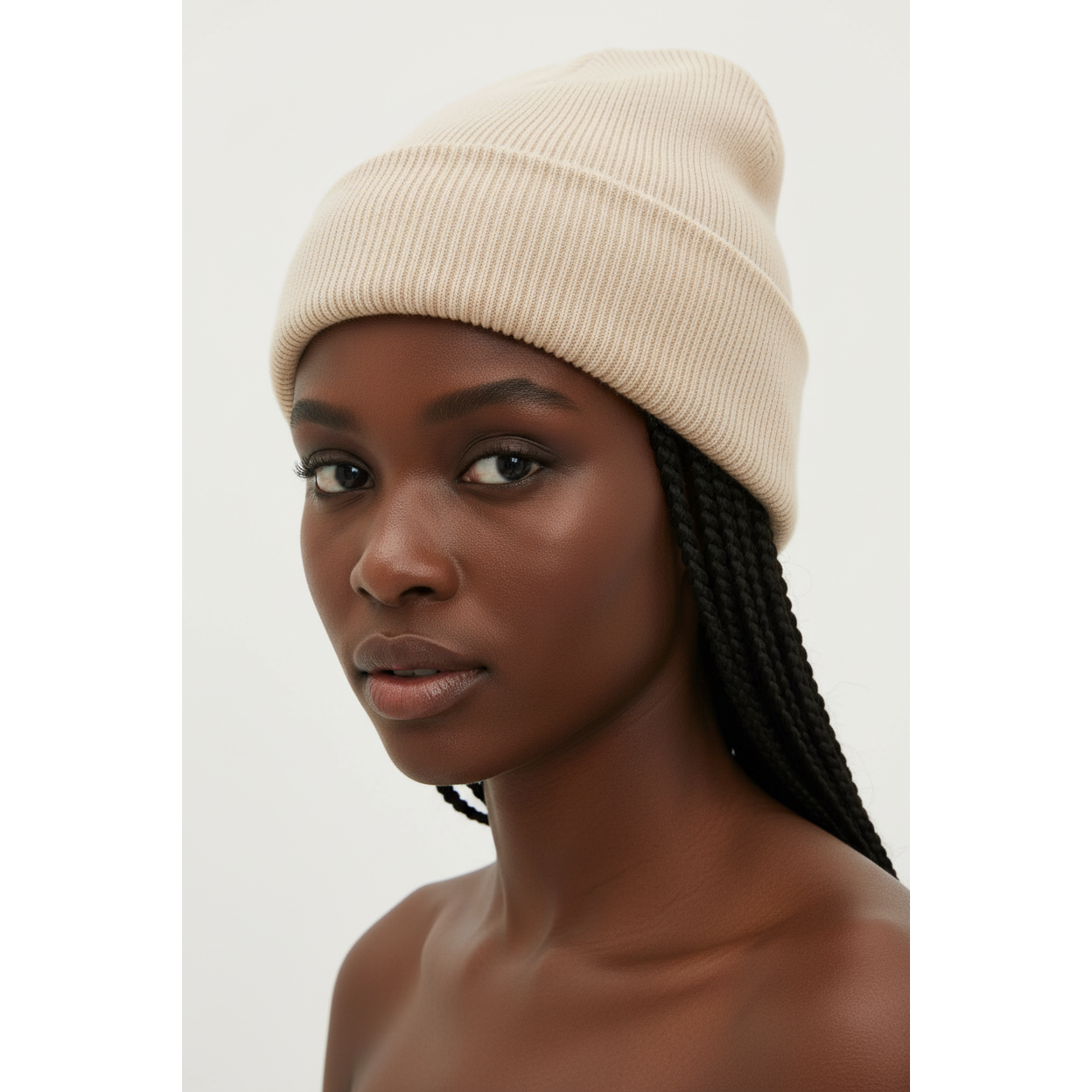 Unisex Winter New Big Head Wool Knitted Hat