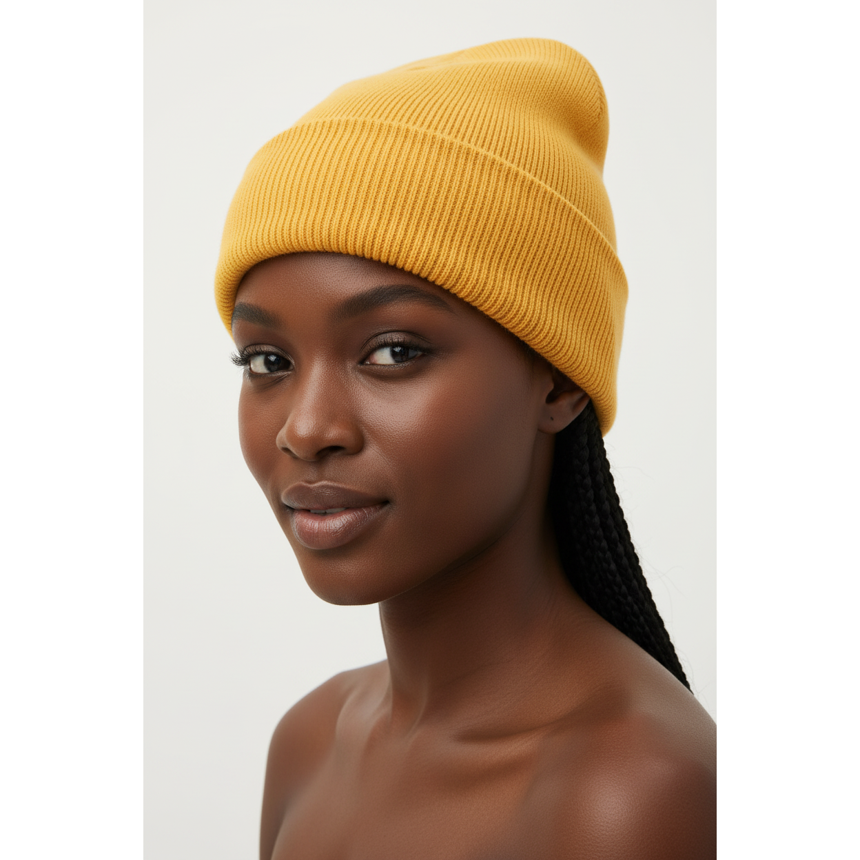 Unisex Winter New Big Head Wool Knitted Hat