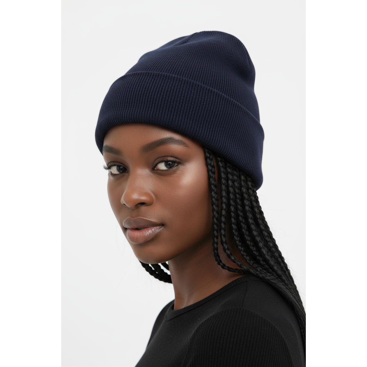Unisex Winter New Big Head Wool Knitted Hat