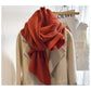 Solid Color Creased Scrub Scarf Shawl