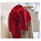 Solid Color Creased Scrub Scarf Shawl