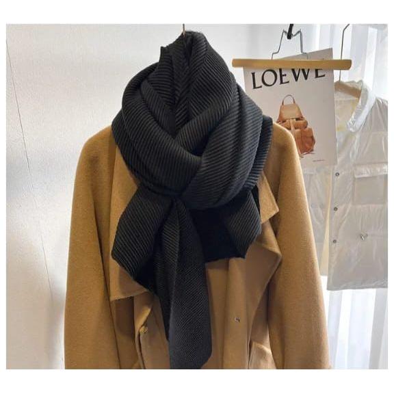 Solid Color Creased Scrub Scarf Shawl – YELLOW SUB TRADING