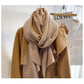 Solid Color Creased Scrub Scarf Shawl