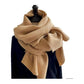 Solid Color Creased Scrub Scarf Shawl