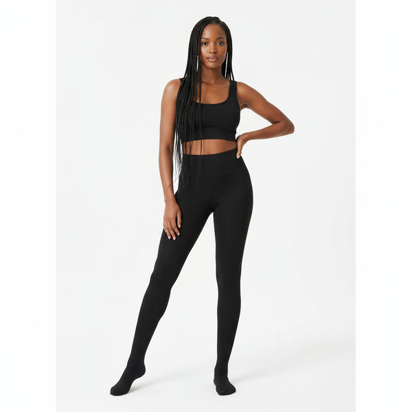 WERTHY COMBINATION LEGGINGS ブラック×ベージュ Super Soft High Waisted Leggings – YELLOW SUB TRADING