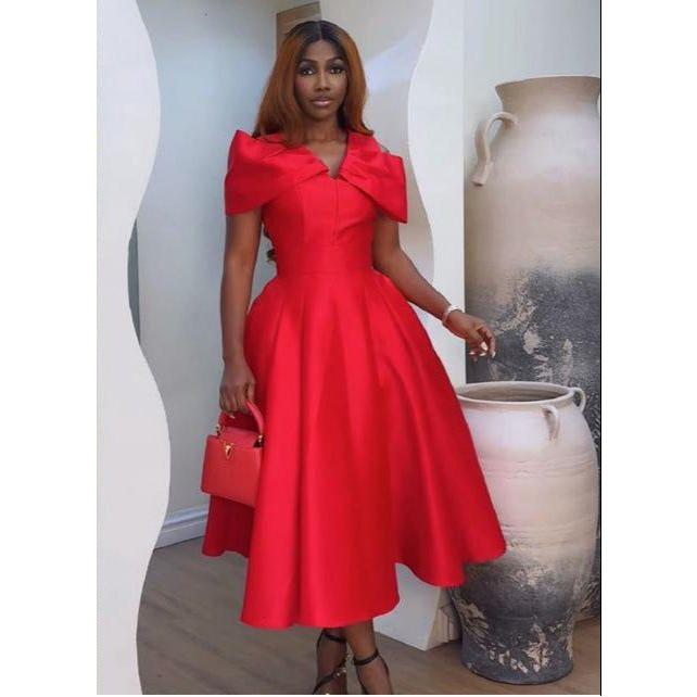 Cross Fold Box Pleated Prom Dress