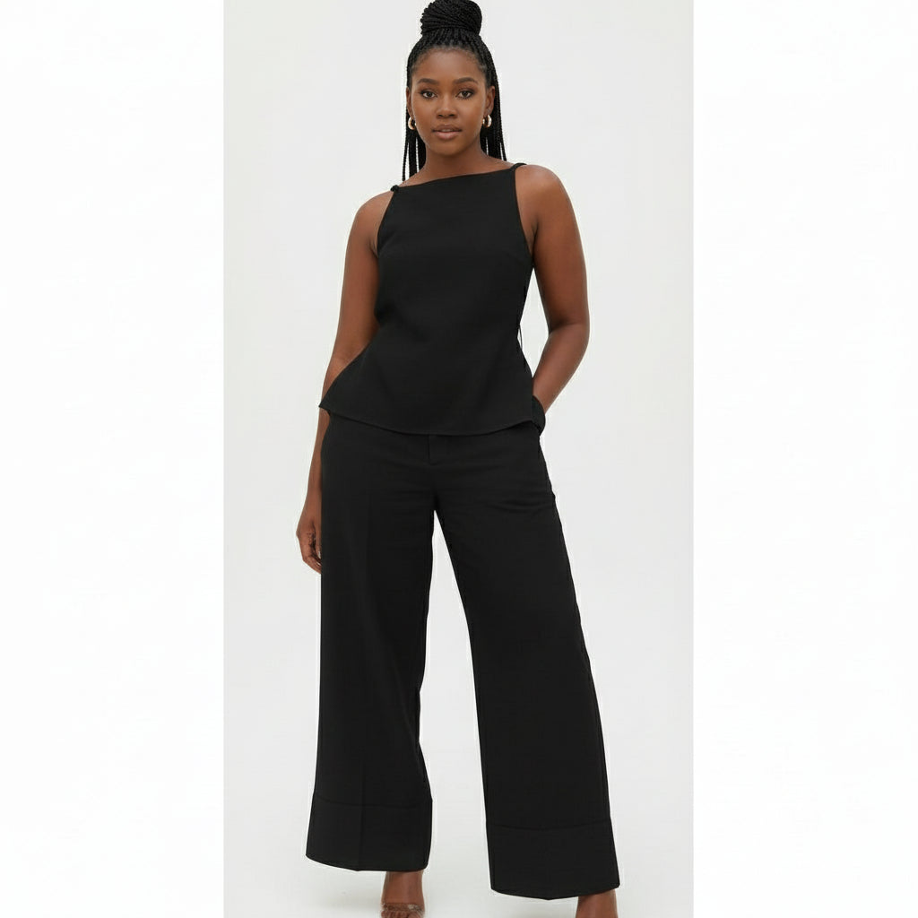 Casual/Commute Solid Color Vest And Trousers Suit