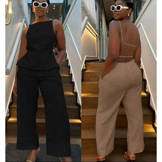 Casual/Commute Solid Color Vest And Trousers Suit