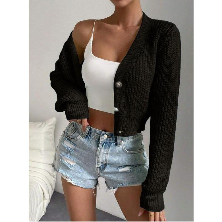 Plus Size Lightweight Knitted Breathable Cardigan