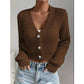Plus Size Lightweight Knitted Breathable Cardigan