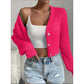 Plus Size Lightweight Knitted Breathable Cardigan