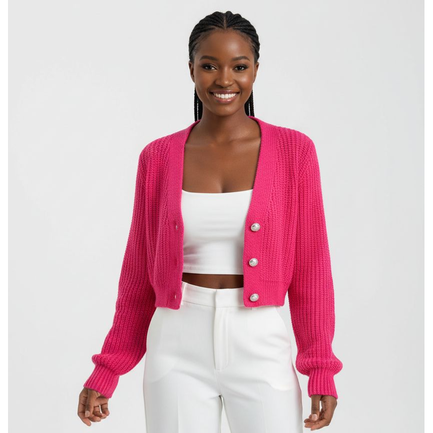 Plus Size Lightweight Knitted Breathable Cardigan