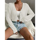 Plus Size Lightweight Knitted Breathable Cardigan