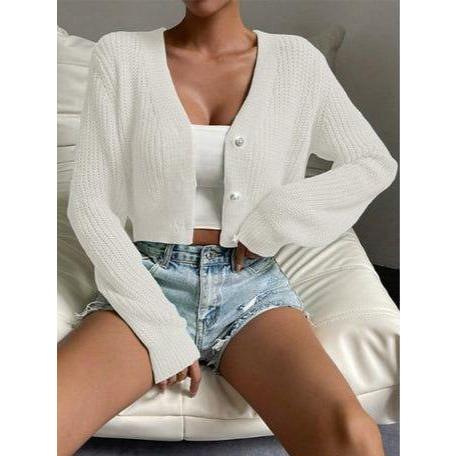 Plus Size Lightweight Knitted Breathable Cardigan
