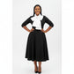 Formal Contrast Decor Collar A-line Dress