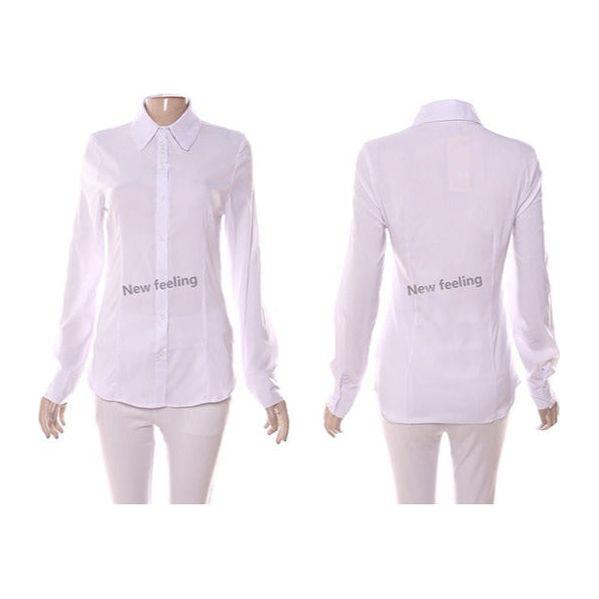 Long Sleeve Cotton White Shirt