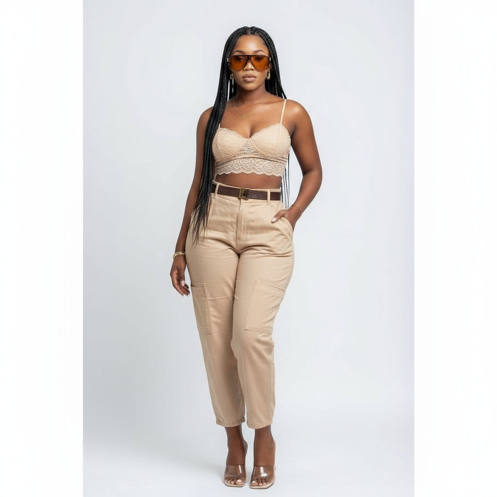 Elegant Female Formal High Waist Work Pants