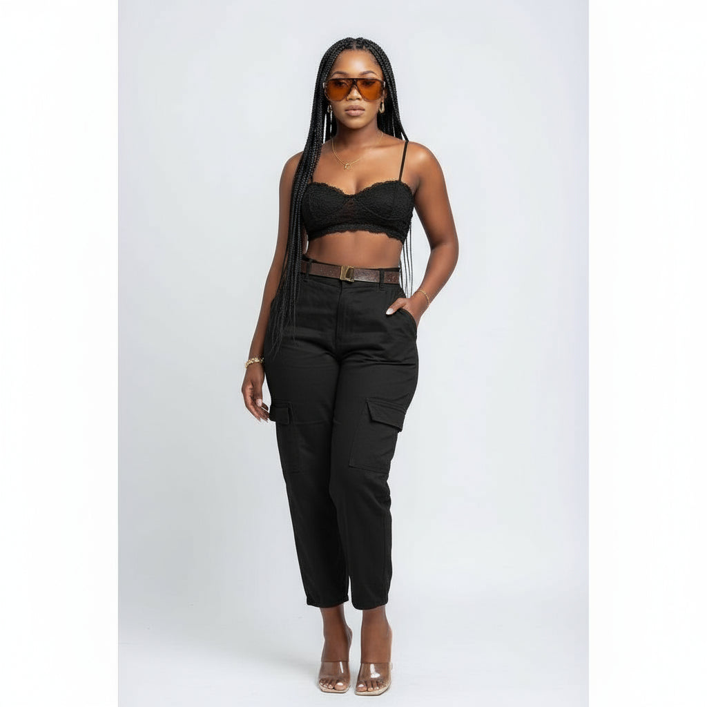 Elegant Female Formal High Waist Work Pants