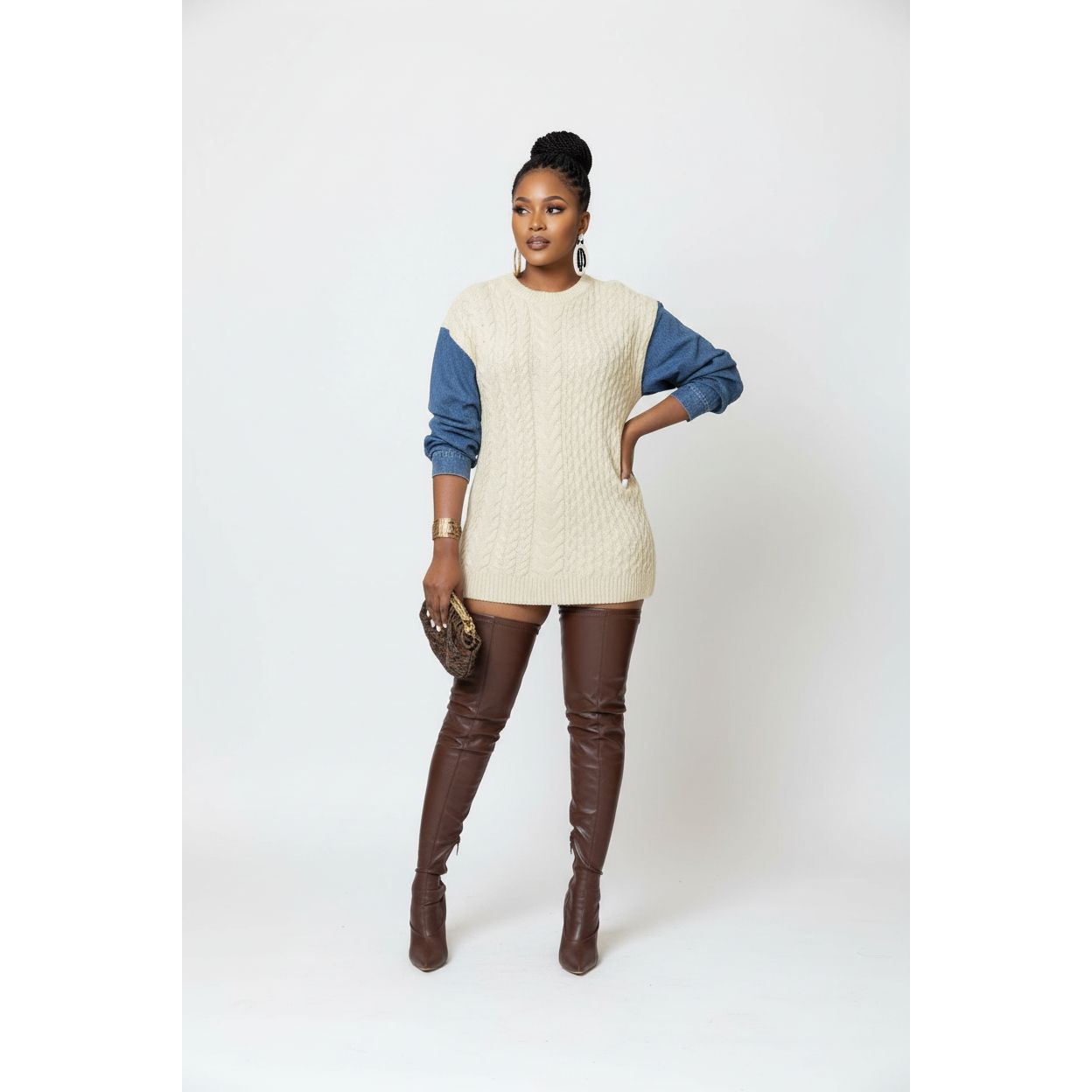 Women's Commuting Solid Color Long Sleeve Sweatshirt