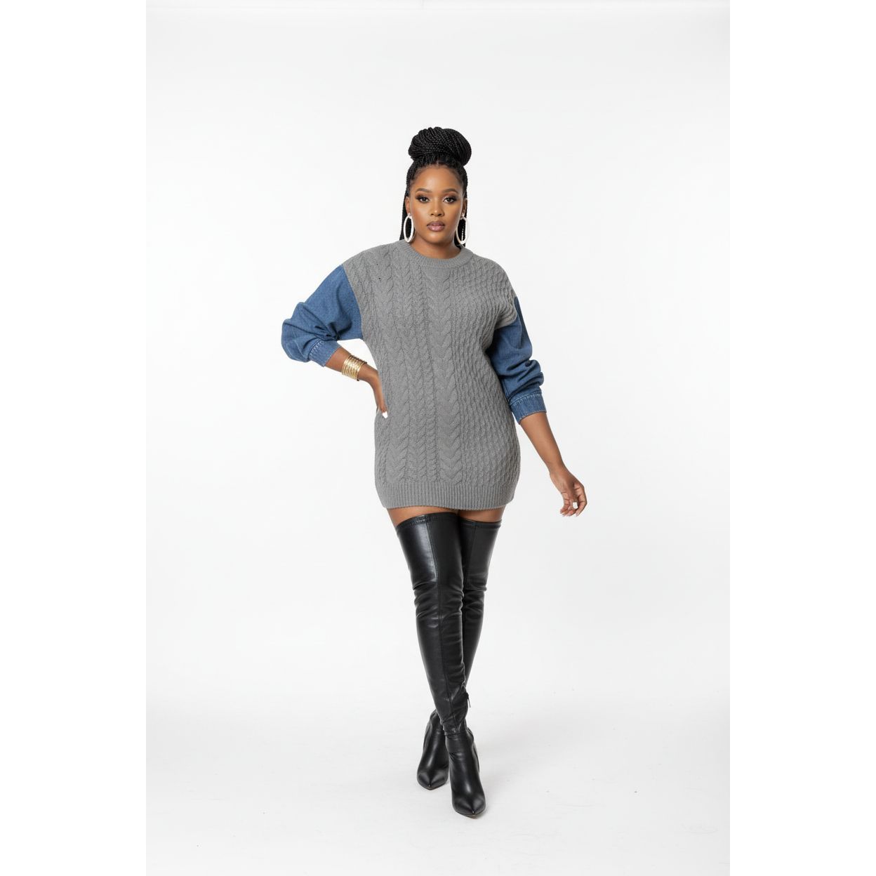 Women's Commuting Solid Color Long Sleeve Sweatshirt