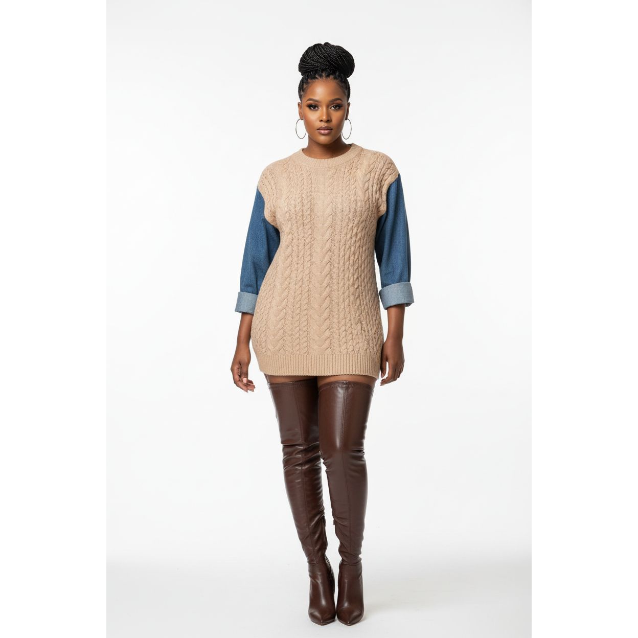 Women's Commuting Solid Color Long Sleeve Sweatshirt